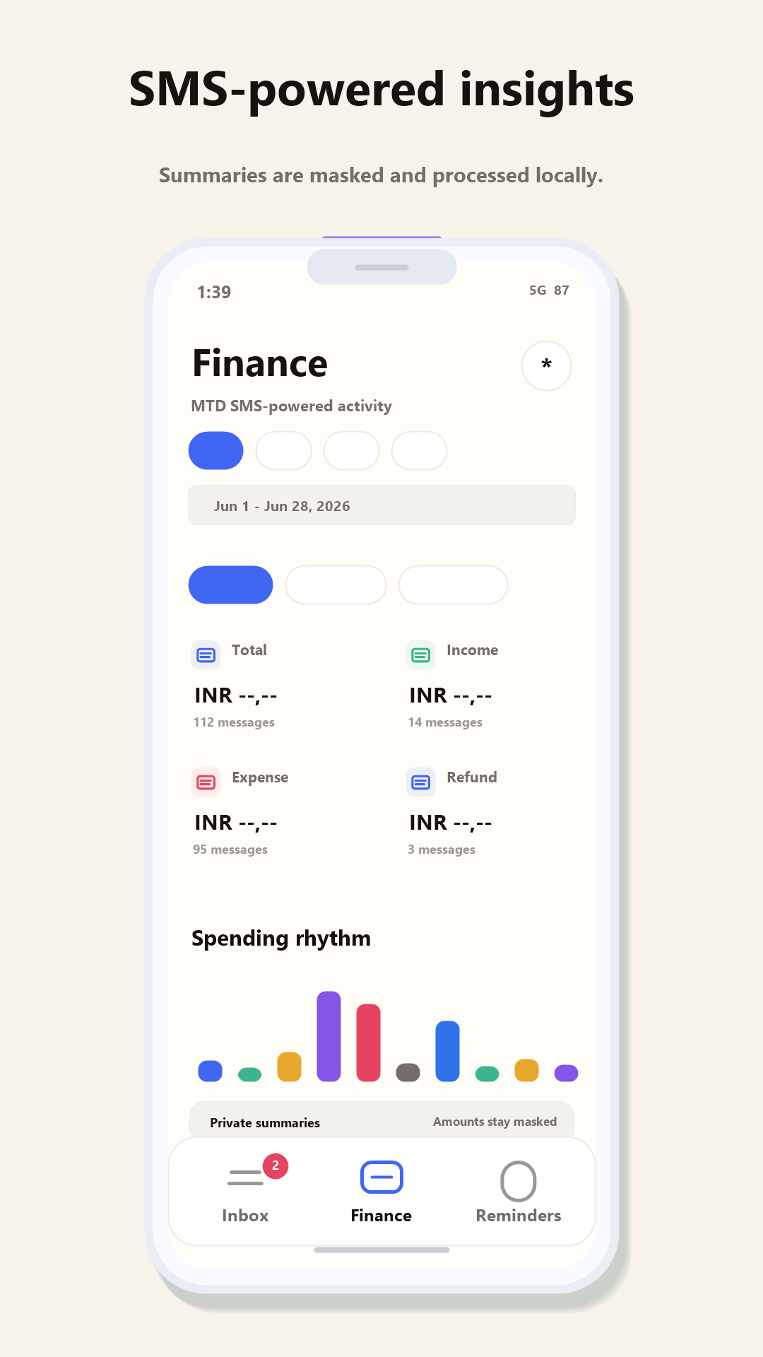 SMS Manager local finance insights